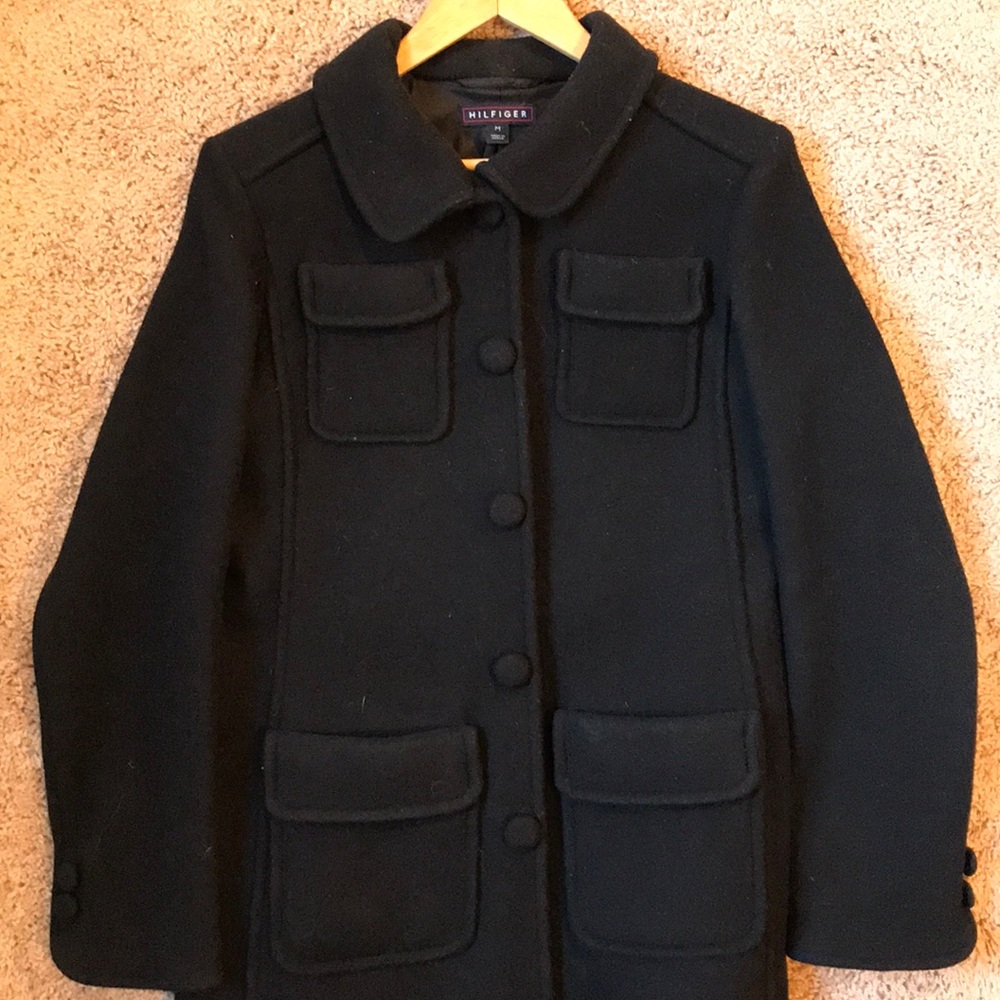 Black wool Tommy Hilfiger jacket